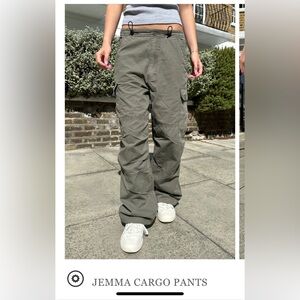 Brandy Melville Dark Grey Cargo Pants - Size OS